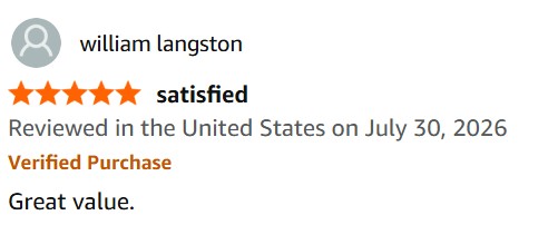 Customer review